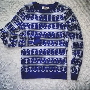 Vineyard Vines Anchor Stripe Cotton Sweater